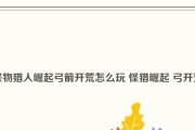 怪物猎人崛起30弓配装大揭秘（优秀的配装让你飞升猎人，一招制敌）